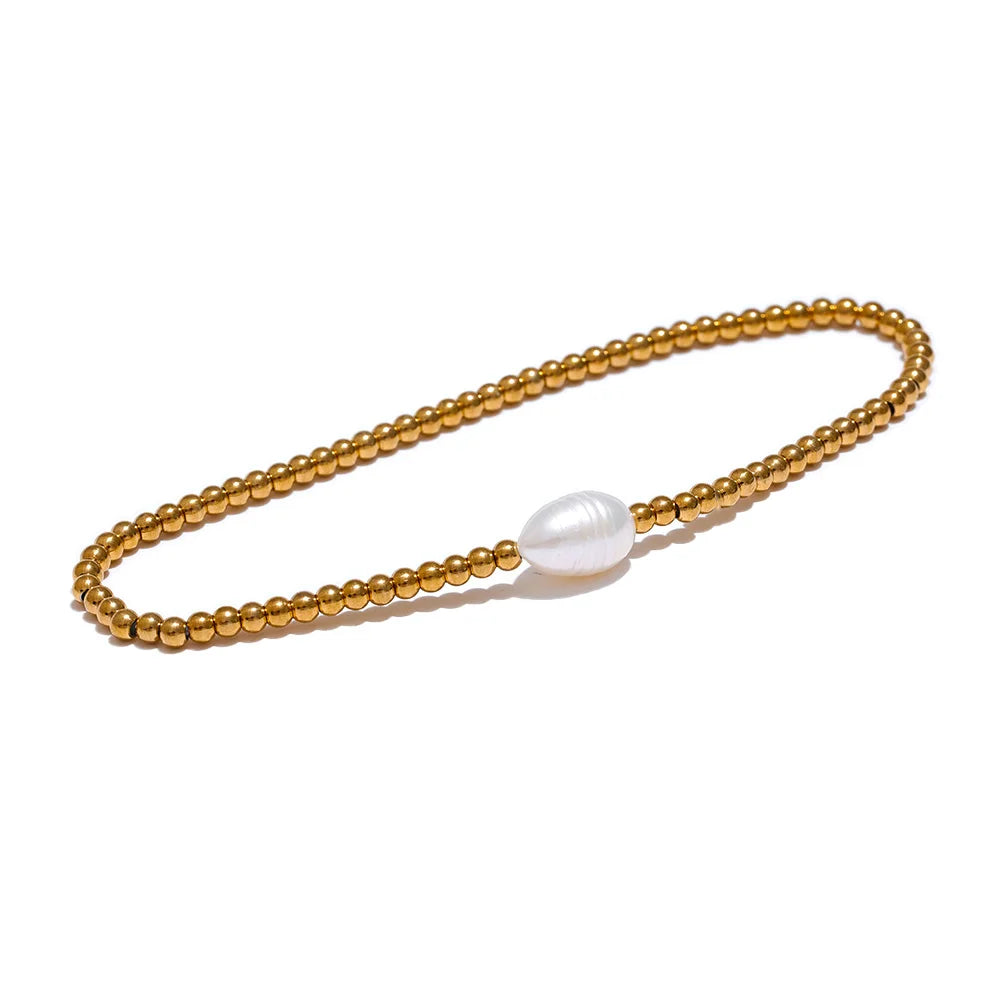 Bracciale Golden Pearl – Raffinatezza Naturale
