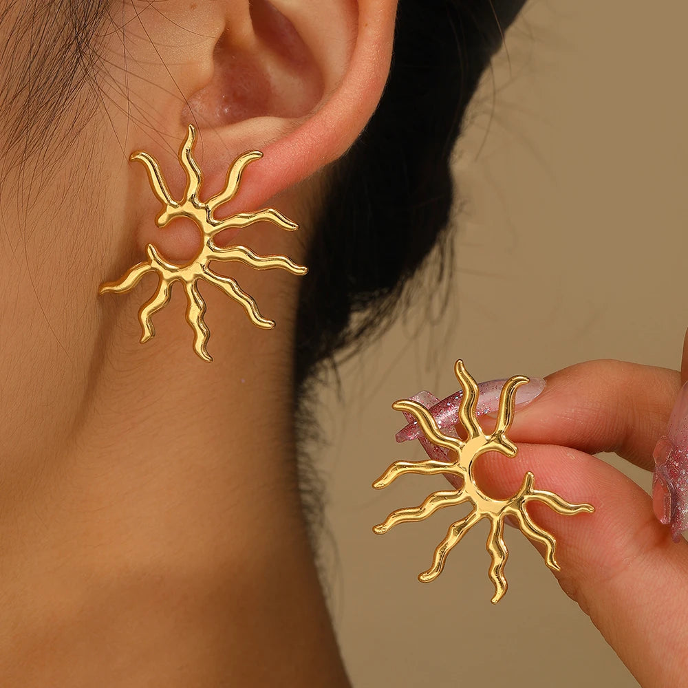 Orecchini Sole Ardente – Splendore Unico