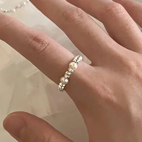 Anello “Goccia di Perla” in argento 925