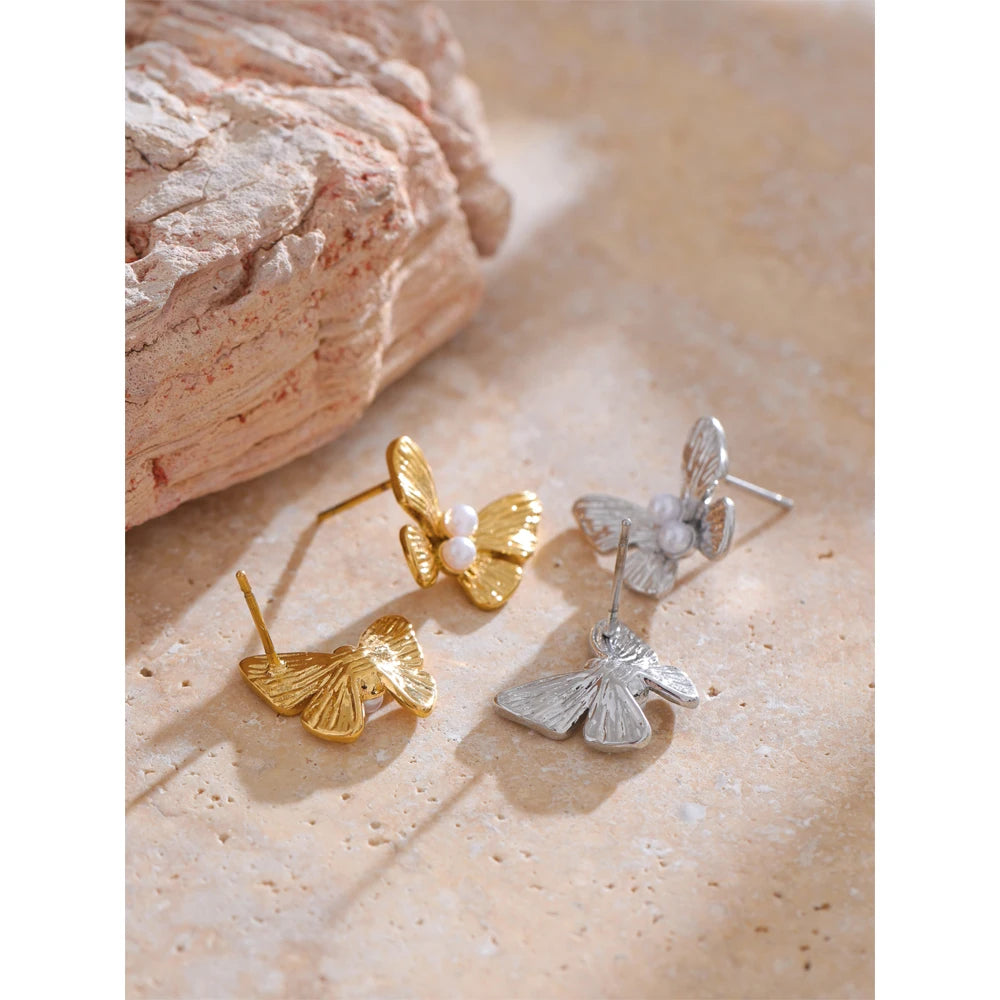 Orecchini Butterfly Pearl – Grazia e Luce