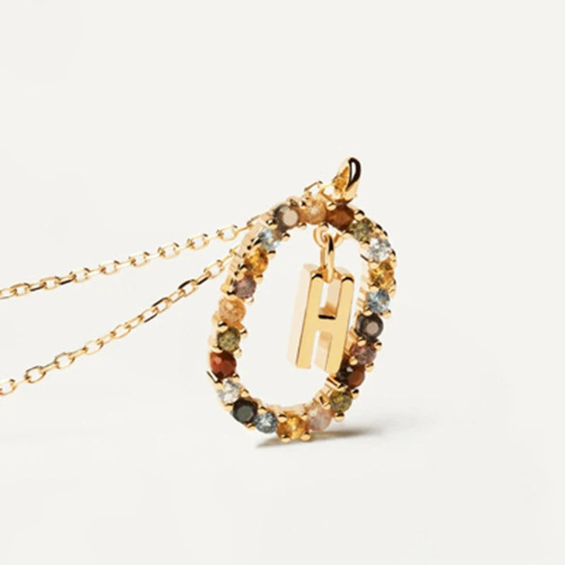 Collana con Lettera Iniziale – Girocollo Elegante Donna