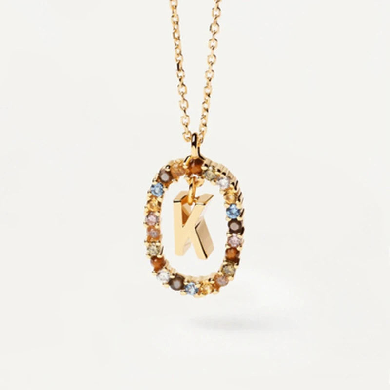 Collana con Lettera Iniziale – Girocollo Elegante Donna