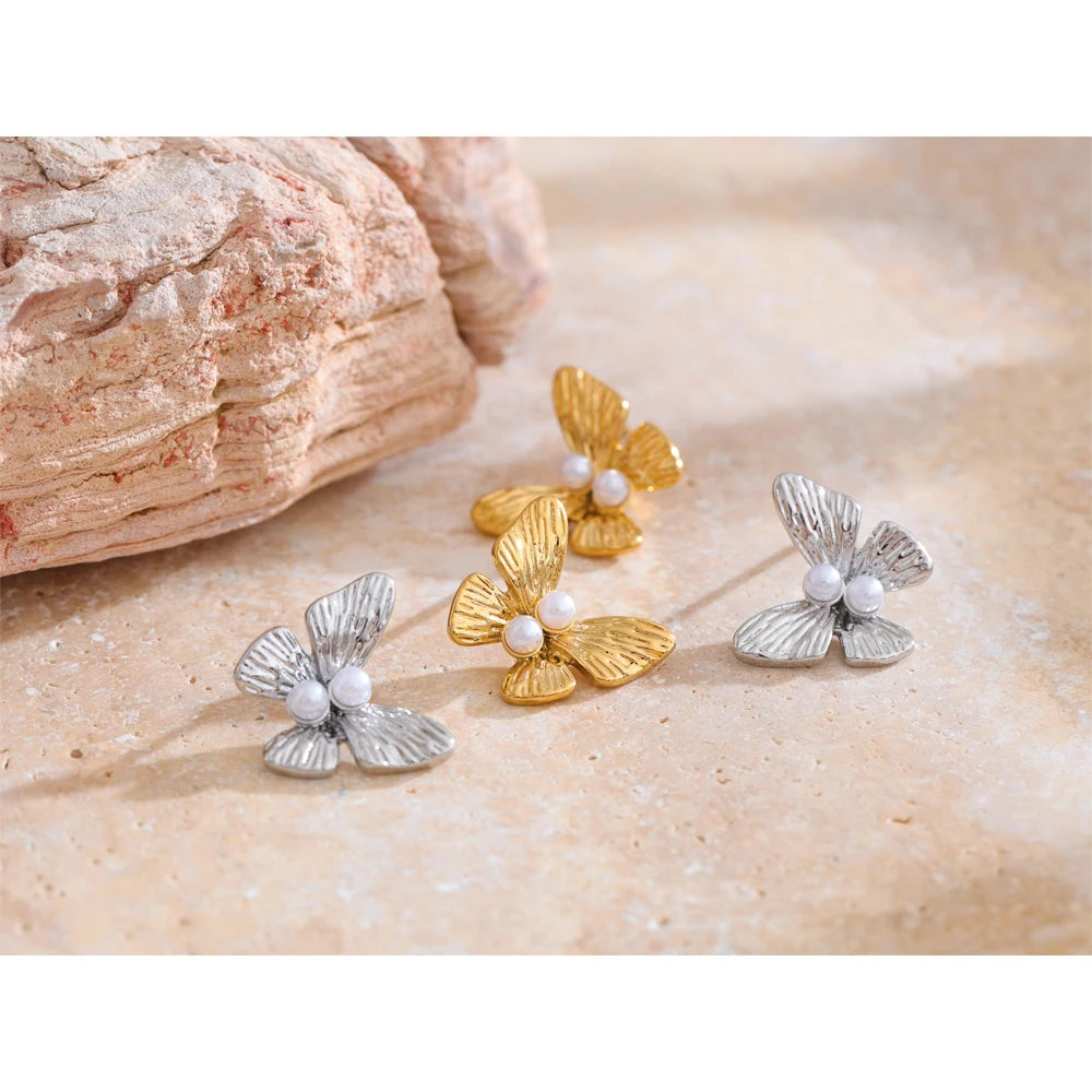 Orecchini Butterfly Pearl – Grazia e Luce