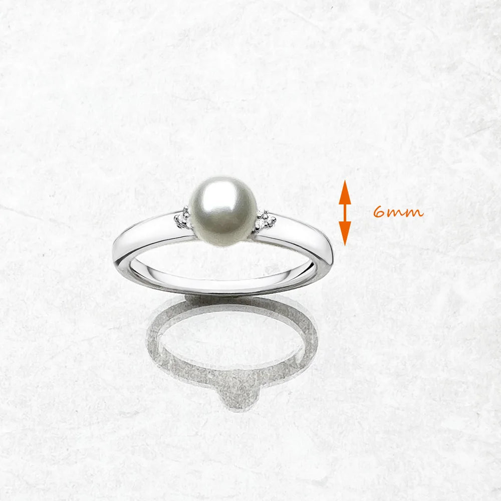 Goccia di Luce – Anello Argento con perla e zircone