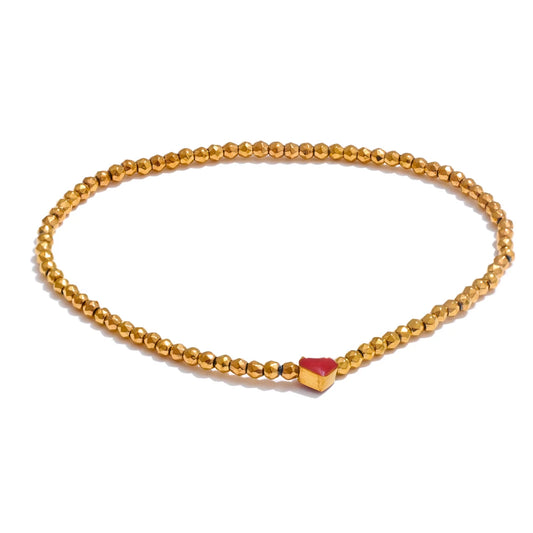 Bracciale Cuore Dorato – Amore Essenziale