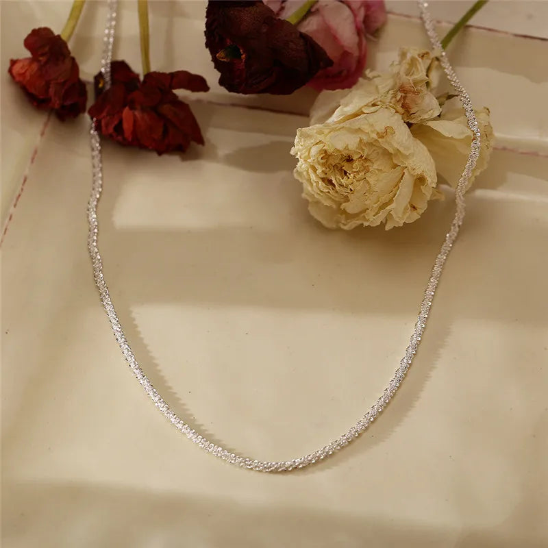 Collana in argento 925 – Catena sottile e luminosa
