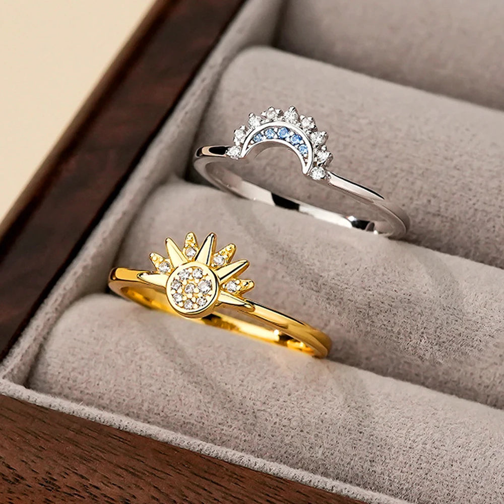 Set Anelli “Sole e Luna” – Promessa d’Amore in Argento 925