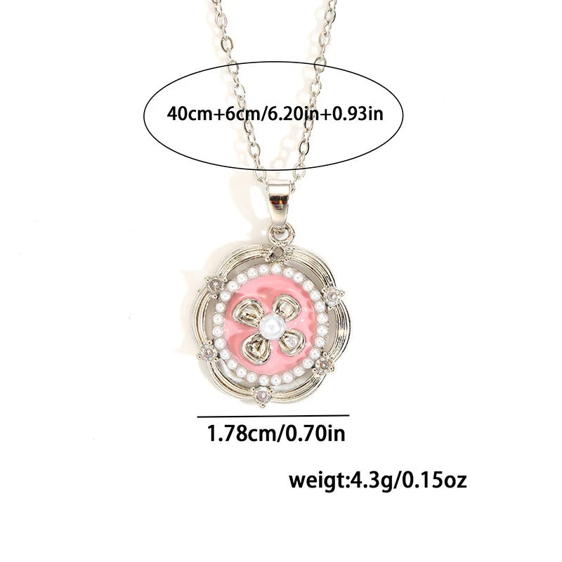 Collana con Ciondolo Smaltato Vintage – Stile Retrò Elegante