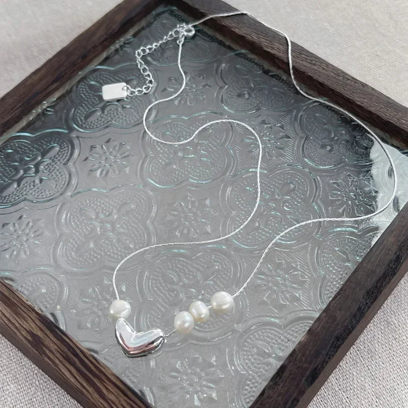 Collana “Cuore di Perla” in Argento 925
