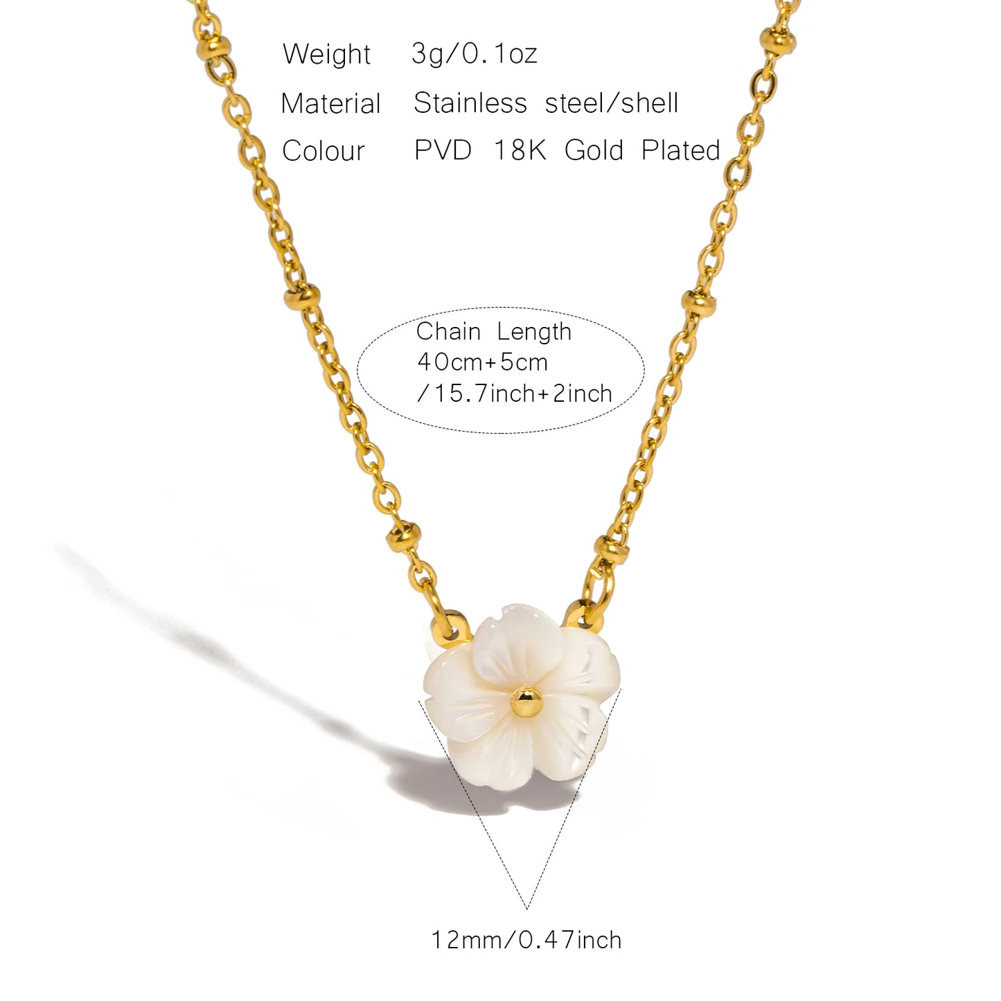 Set “Margherite di Luce” – Collana e Orecchini floreali bianchi