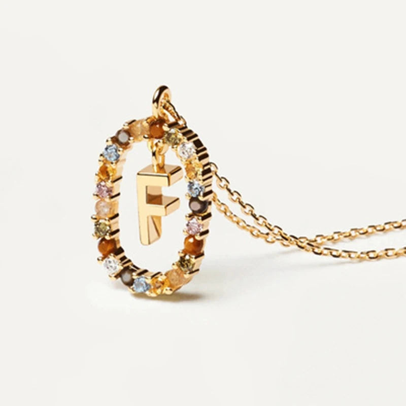 Collana con Lettera Iniziale – Girocollo Elegante Donna