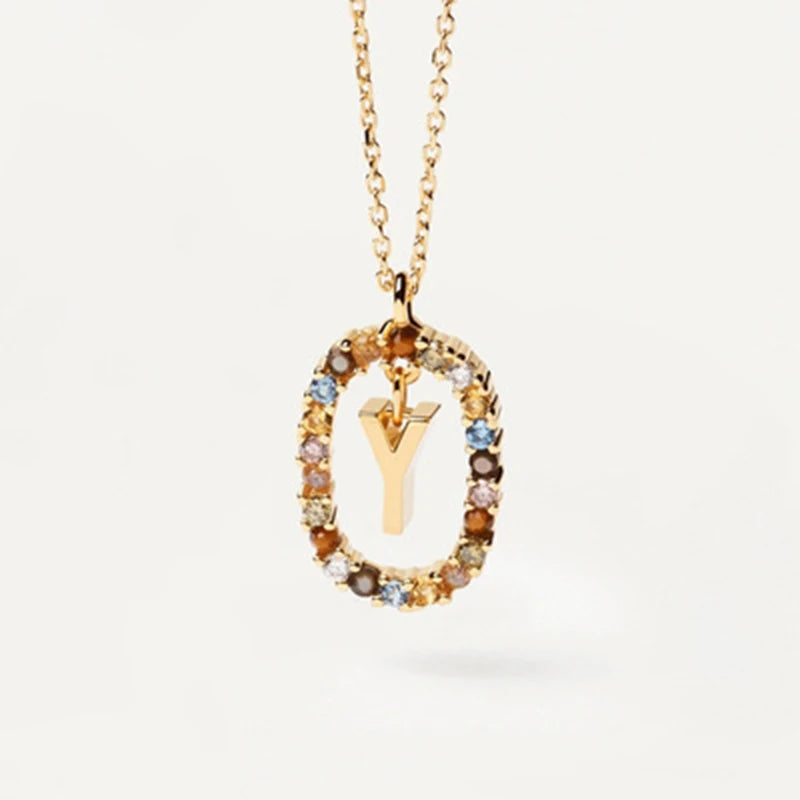 Collana con Lettera Iniziale – Girocollo Elegante Donna