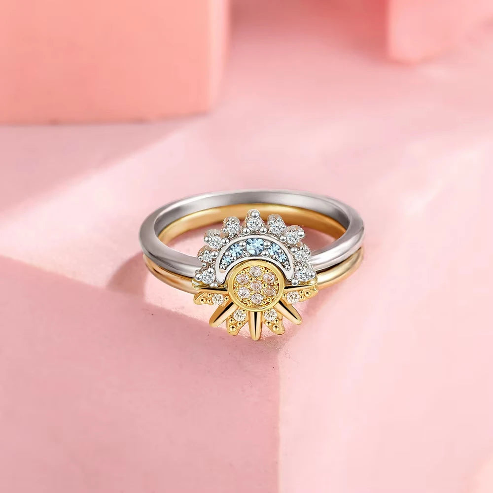 Set Anelli “Sole e Luna” – Promessa d’Amore in Argento 925
