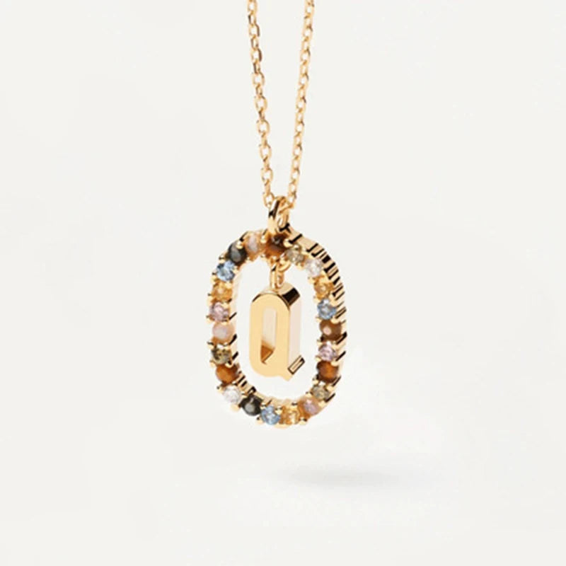 Collana con Lettera Iniziale – Girocollo Elegante Donna