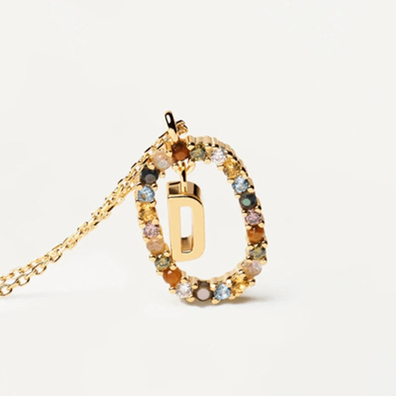 Collana con Lettera Iniziale – Girocollo Elegante Donna