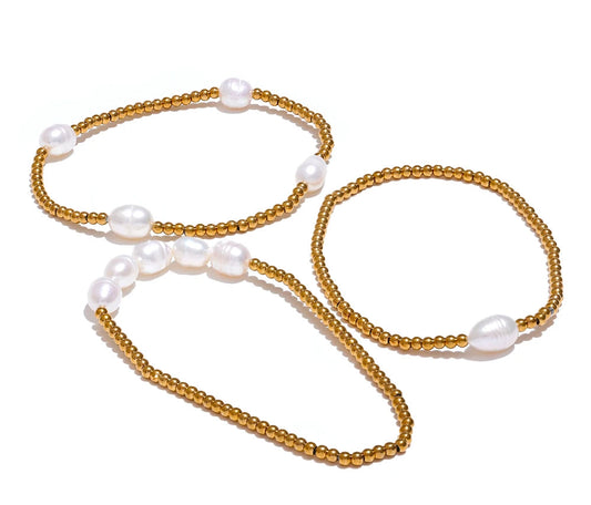 Bracciale Golden Pearl – Raffinatezza Naturale