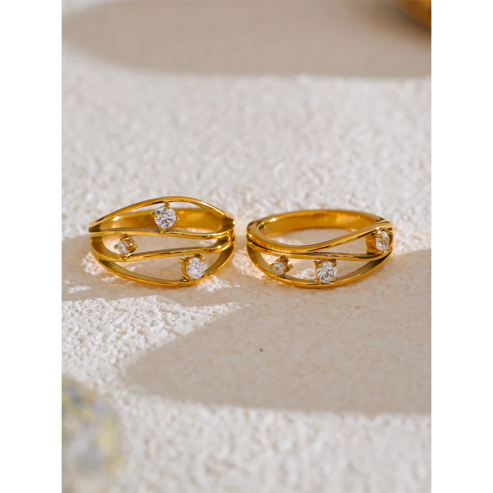 Set Anelli Gemelli – Eleganza Dorata
