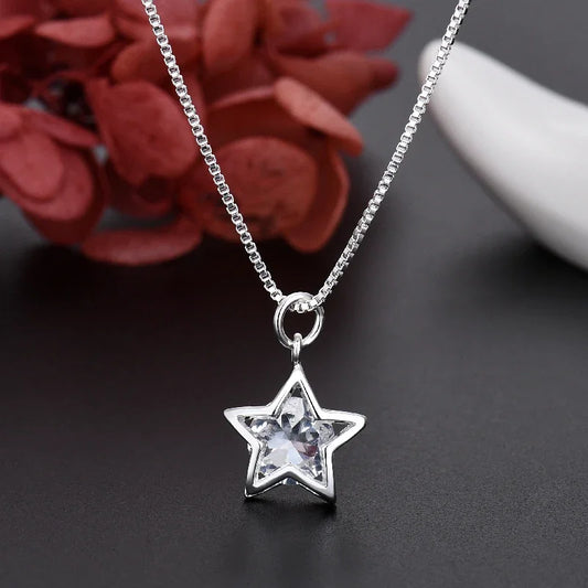 Collana “Stella di Cristallo” in Argento 925