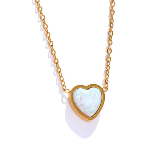 Collana Heart Glow – Acciaio Inossidabile Oro o Argento