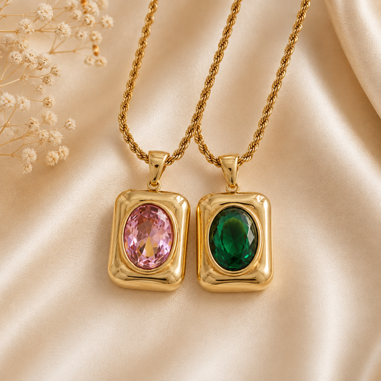 Collana Gemme Gemelle Oro