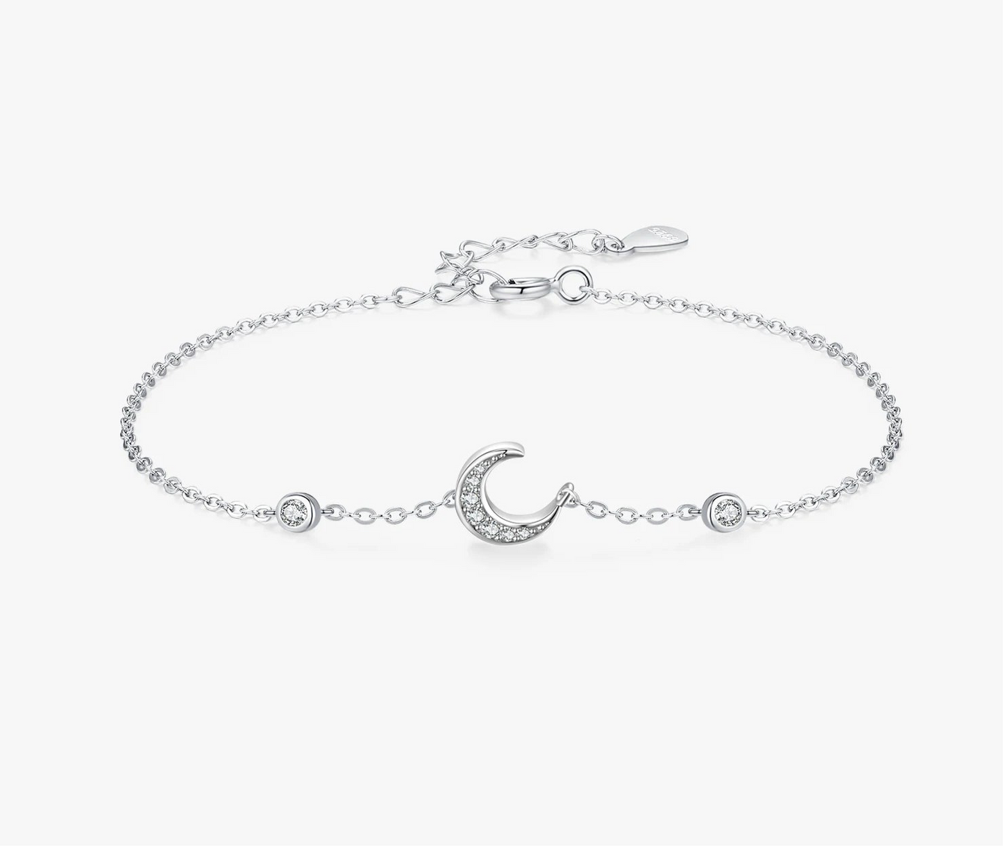 Scintilla Lunare – Bracciale in Argento