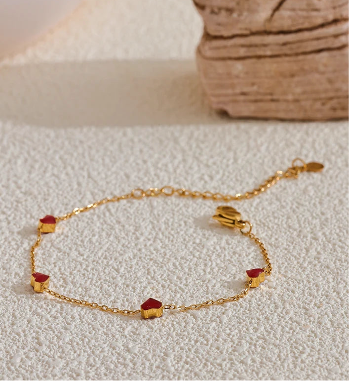 Bracciale Mini Hearts – Amore Dorato