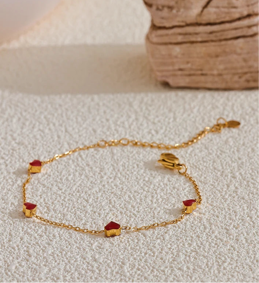 Bracciale Mini Hearts – Amore Dorato
