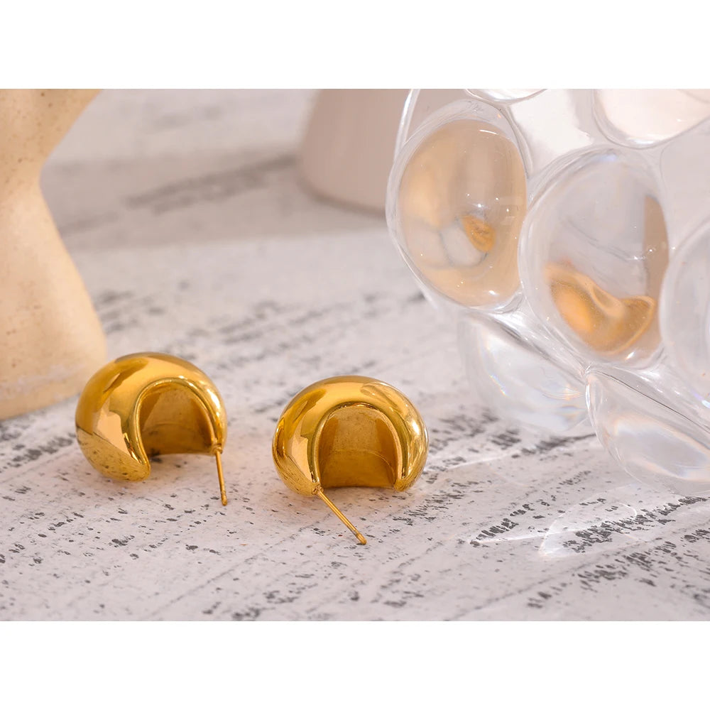 Orecchini Bold Geometrici – Acciaio Inossidabile | Oro & Argento