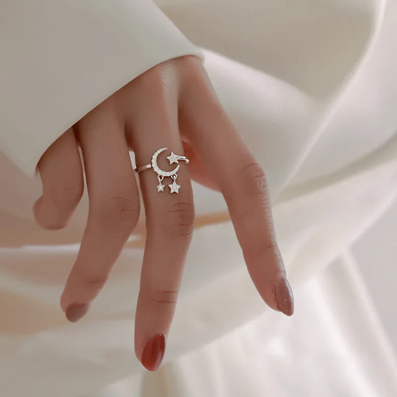 Collezione Anelli Luna e Stella – Argento