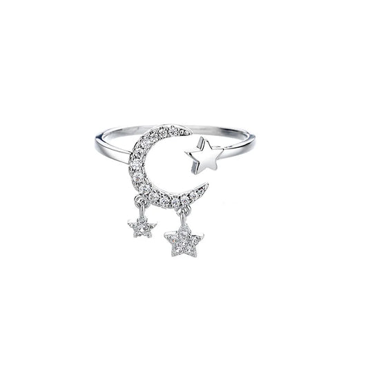 Collezione Anelli Luna e Stella – Argento