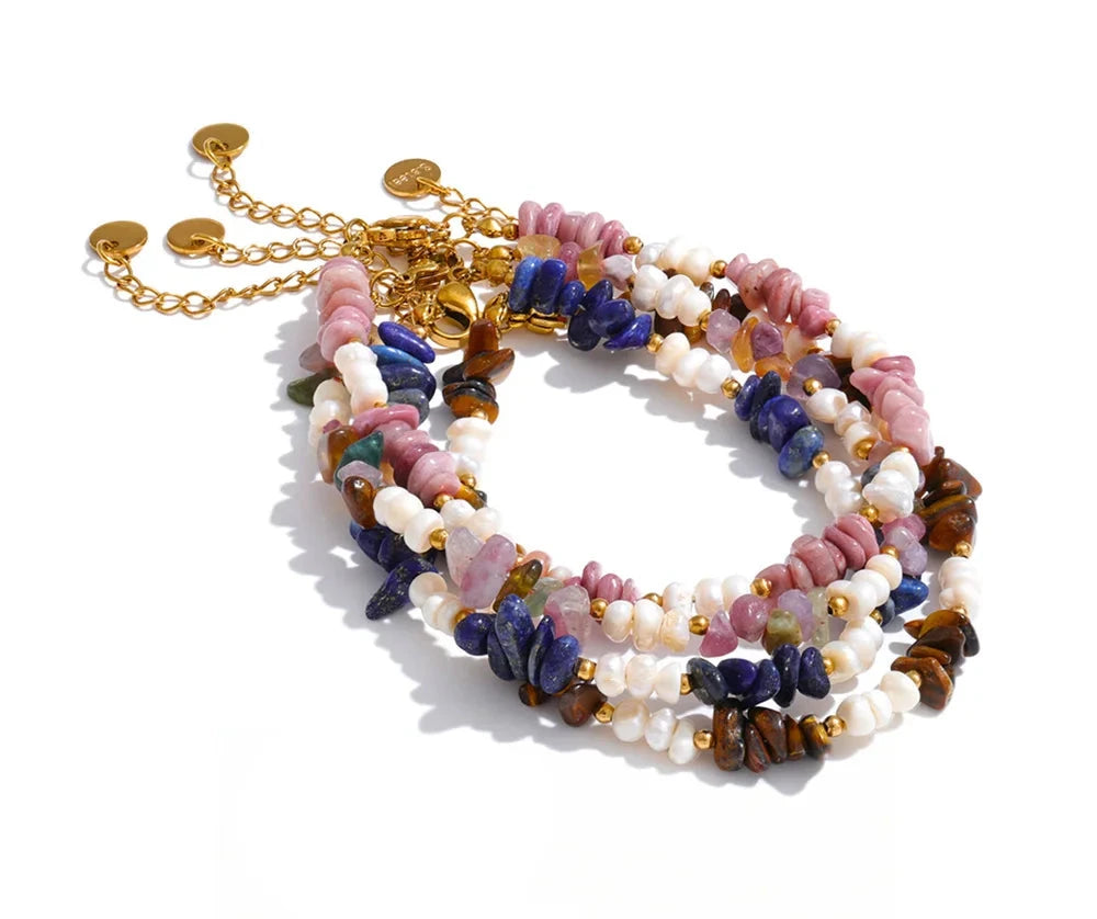 Bracciale Perle e Pietre Naturali