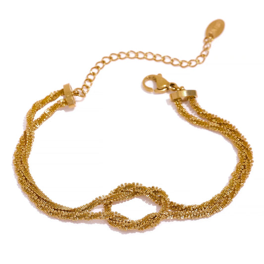 Bracciale Nodo Dorato – Legame e Armonia