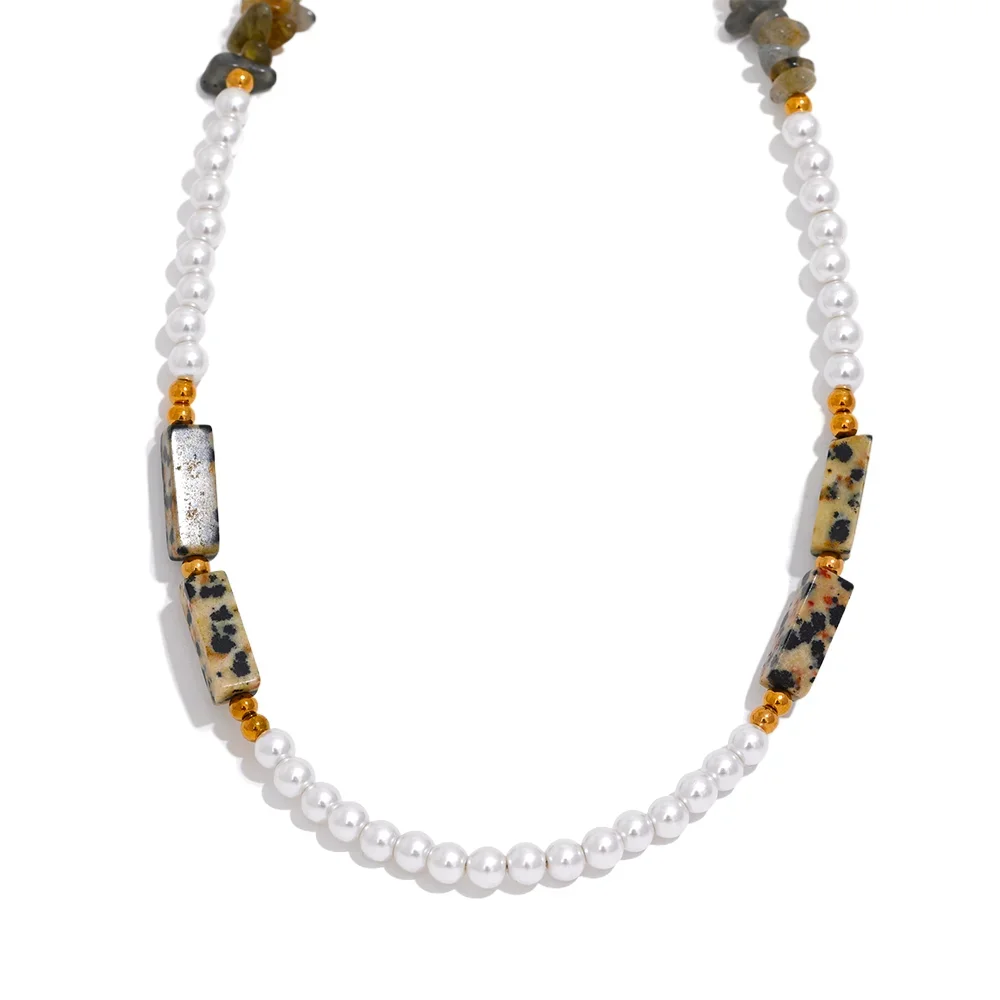 Collana “Pearl Harmony” – Perle & Pietra Naturale