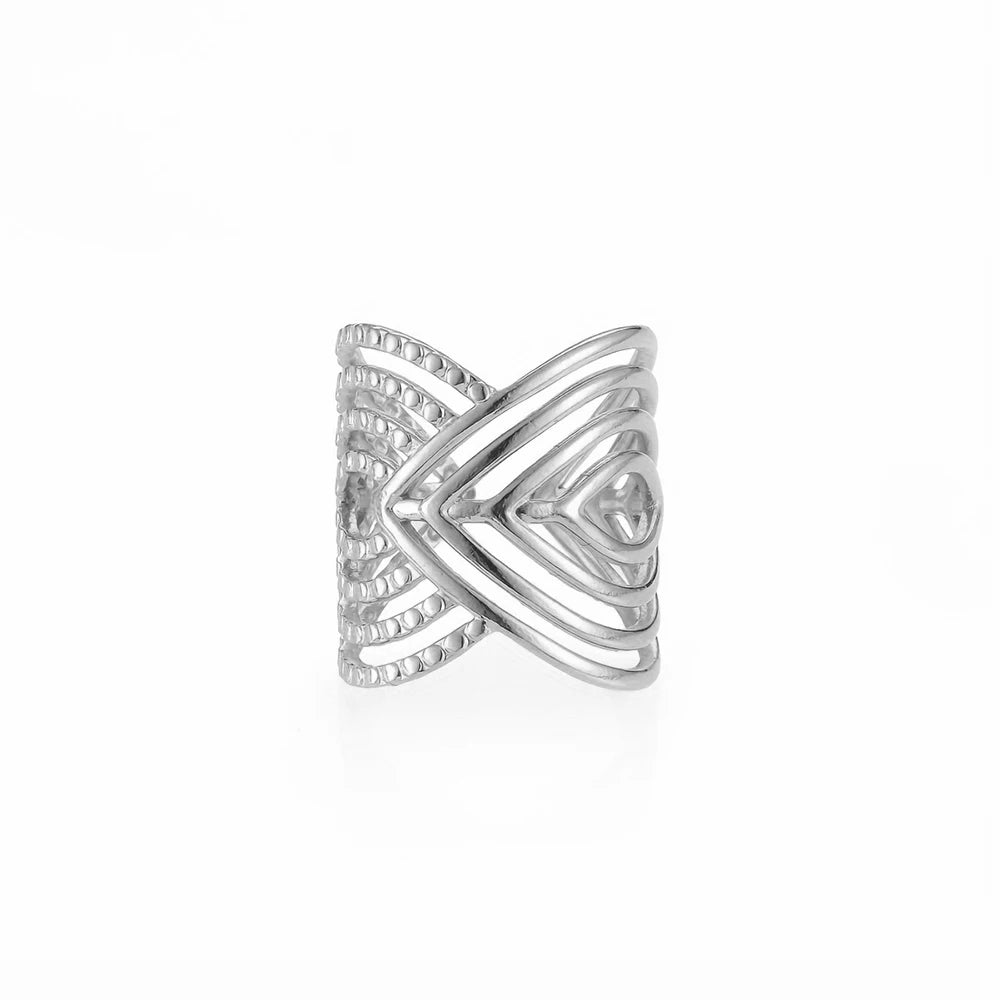 Anello Geometrie Irregolari – Eleganza Contemporanea