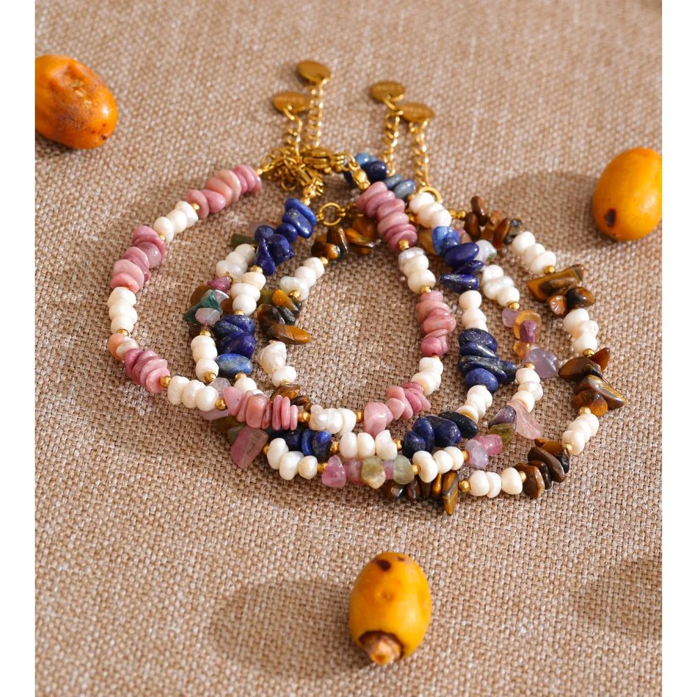 Bracciale Perle e Pietre Naturali