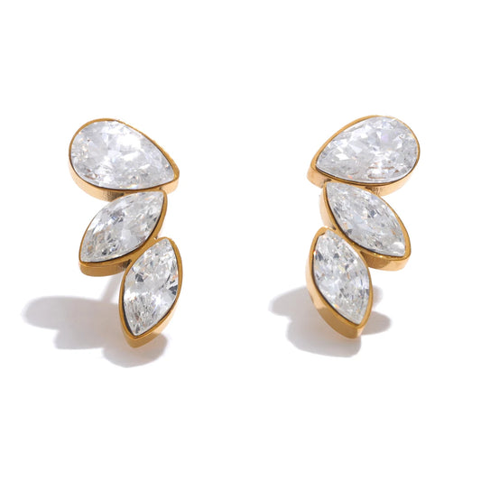 Orecchini Zirconi a Goccia – Design Ala Chic
