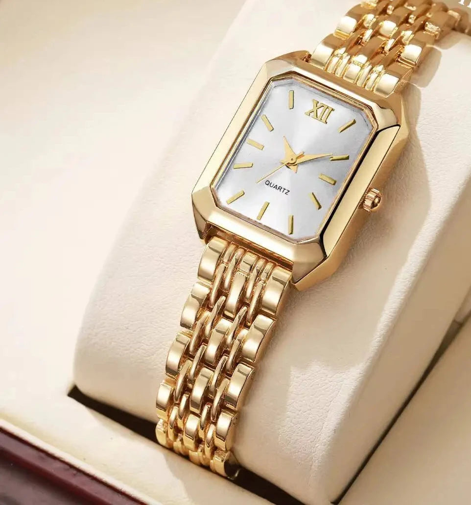 Orologio “Luna Elegance” – Rettangolare Chic