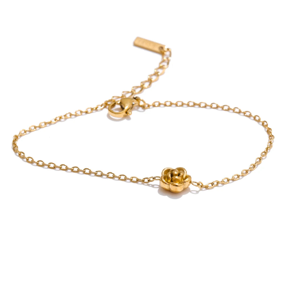 Incanto di Rosa – Collana, Bracciale e Orecchini Coordinati