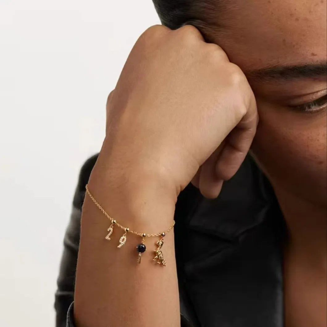 Collana o Bracciale Personalizzabile con Ciondoli Lettera in Argento