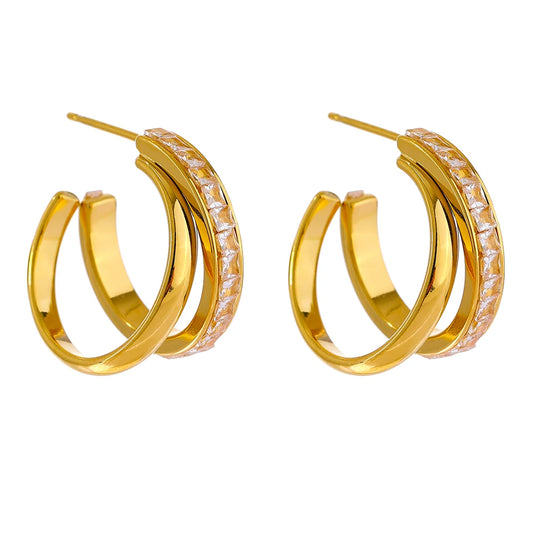 Orecchini Doppia Luce – Geometria Elegante