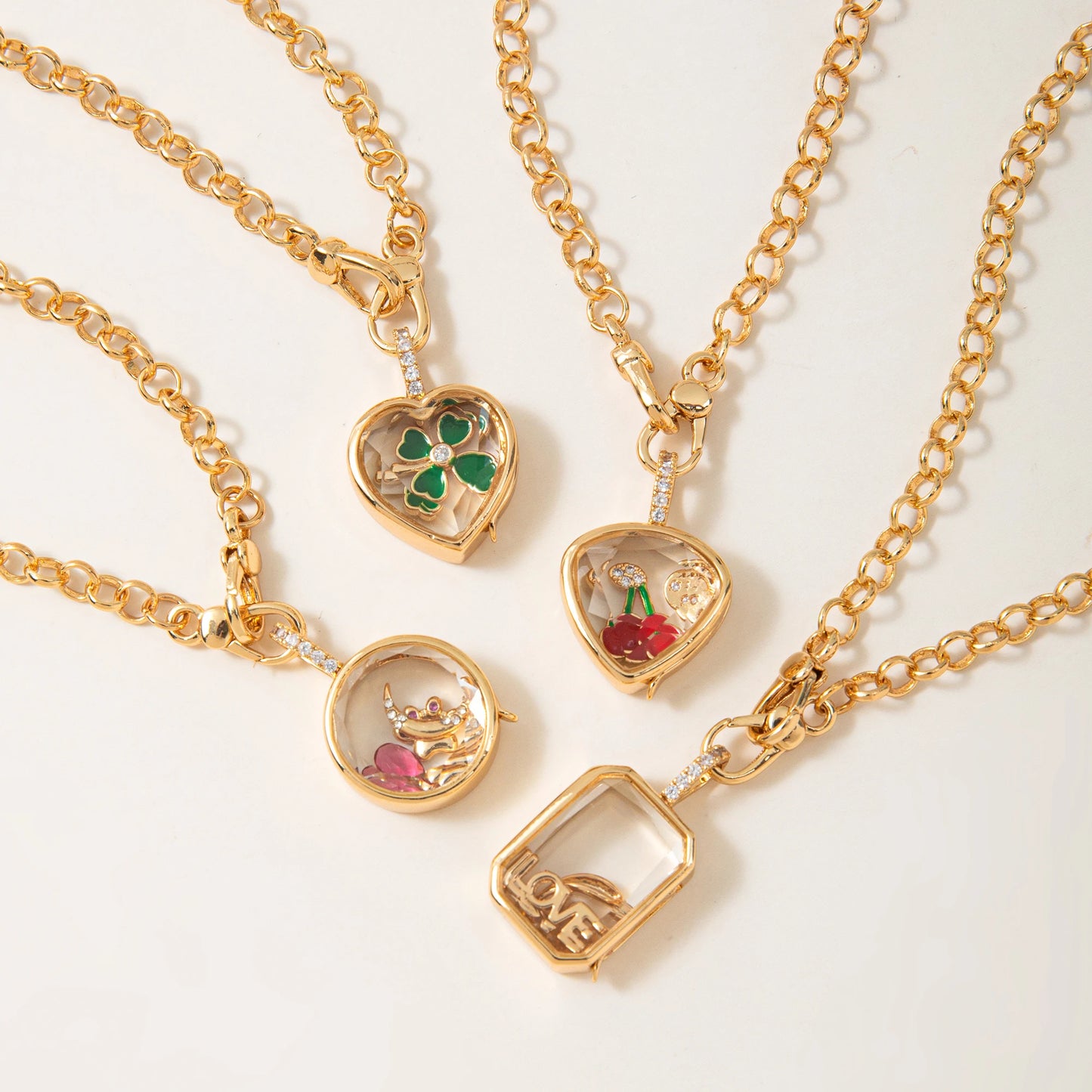 Collana Scrigno dei Desideri – 4 Modelli Apribili con 25 Charm a Scelta