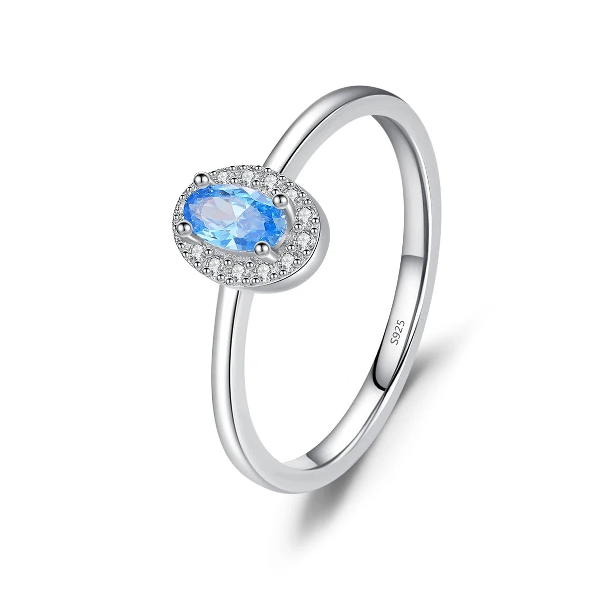 Anello Ovale con Zirconi Colorati – Anello Elegante