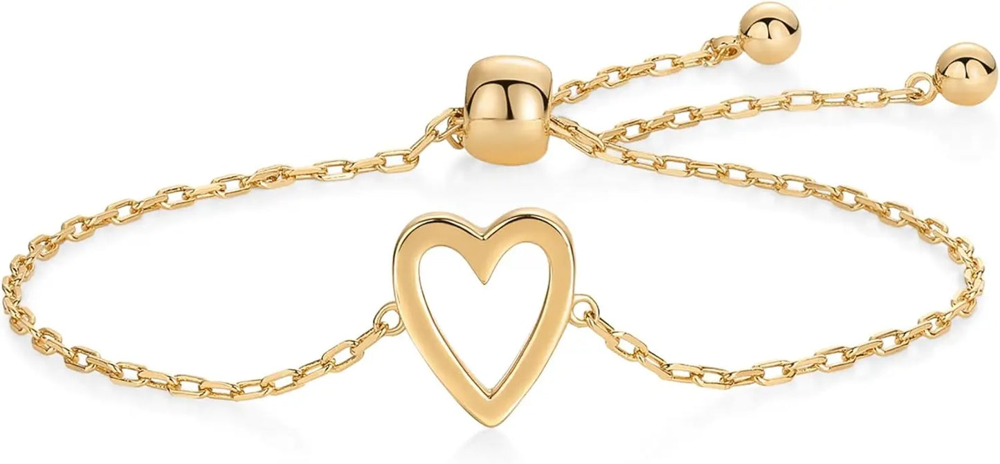 Set Bracciali Cuore Abbinati Regolabili