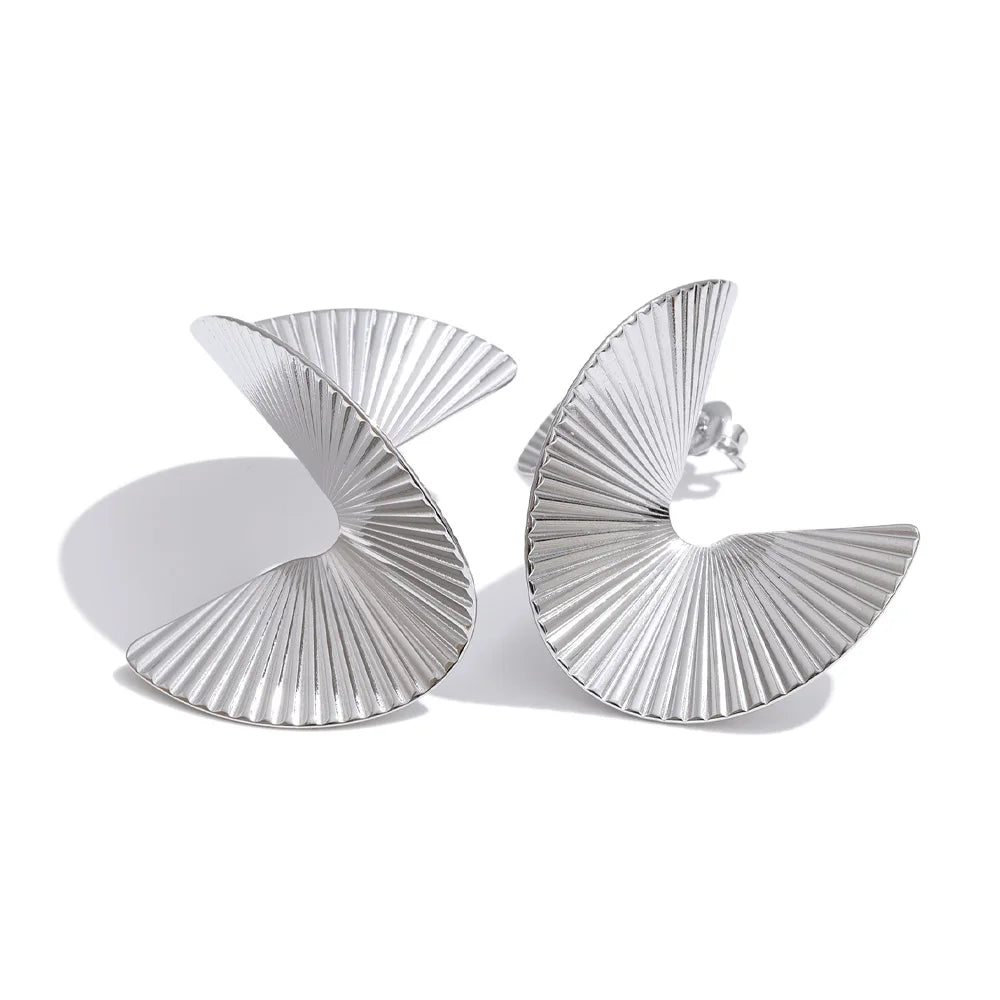 Orecchini Ventaglio Geometrico Oro