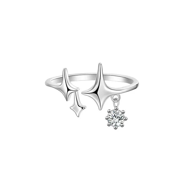 Collezione Anelli Luna e Stella – Argento