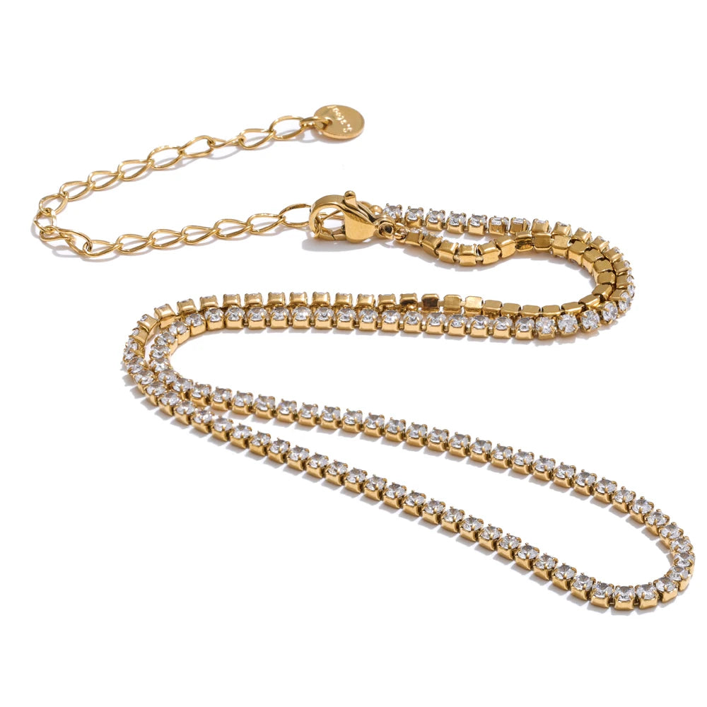Collana Tennis con Zirconi