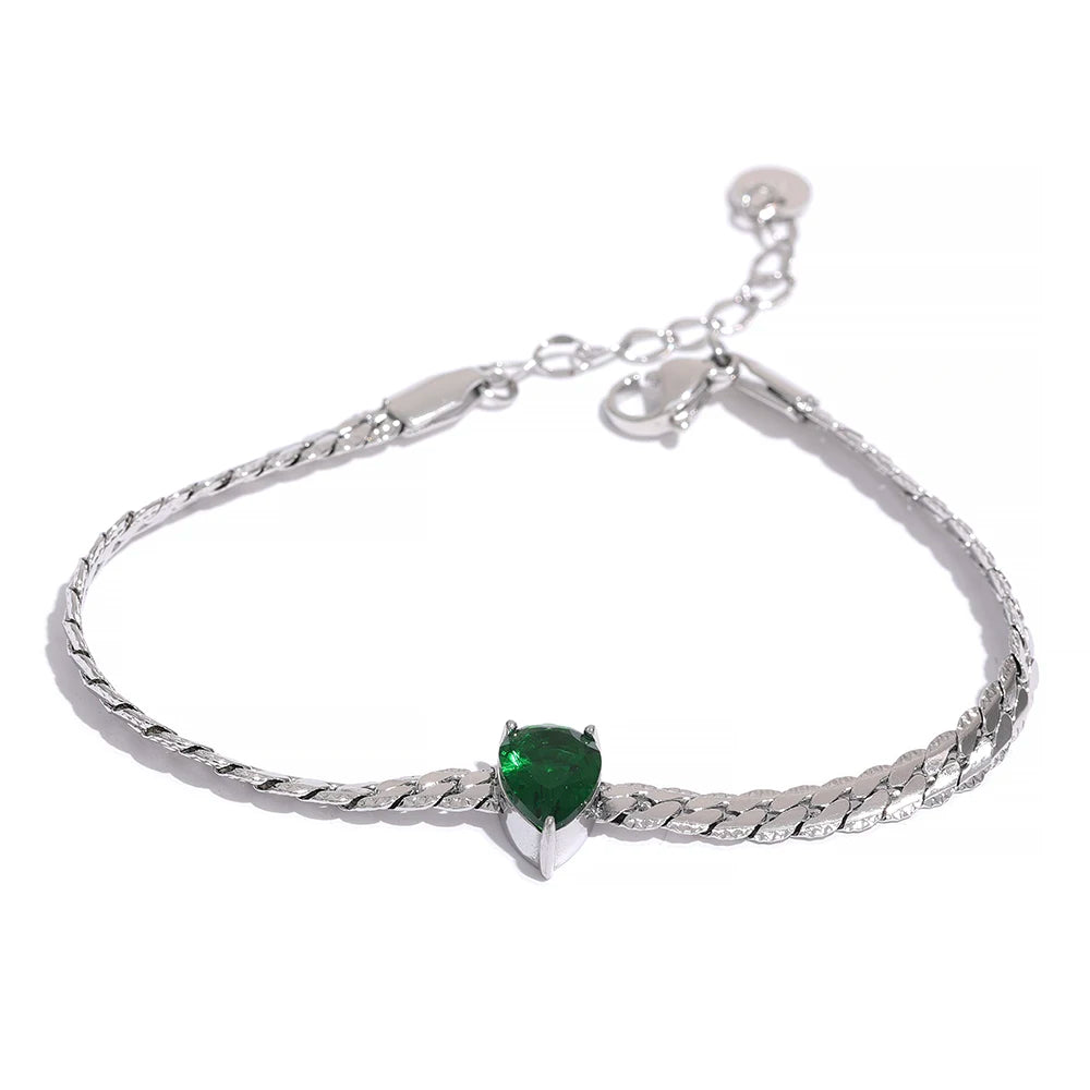 Set Eleganza Dorata – Collana e Bracciale con Zircone Luminoso