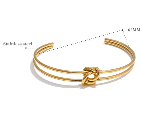 Bracciale Nodo d’Eleganza – Minimal Chic Impermeabile