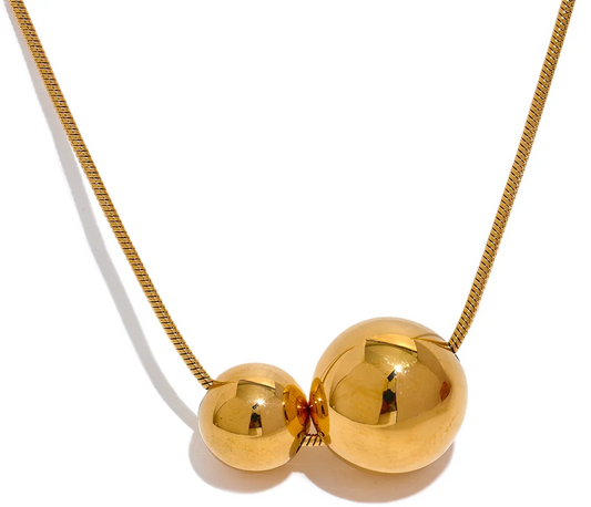 Collana Perla Dorata – Eleganza Quotidiana in Acciaio Inossidabile