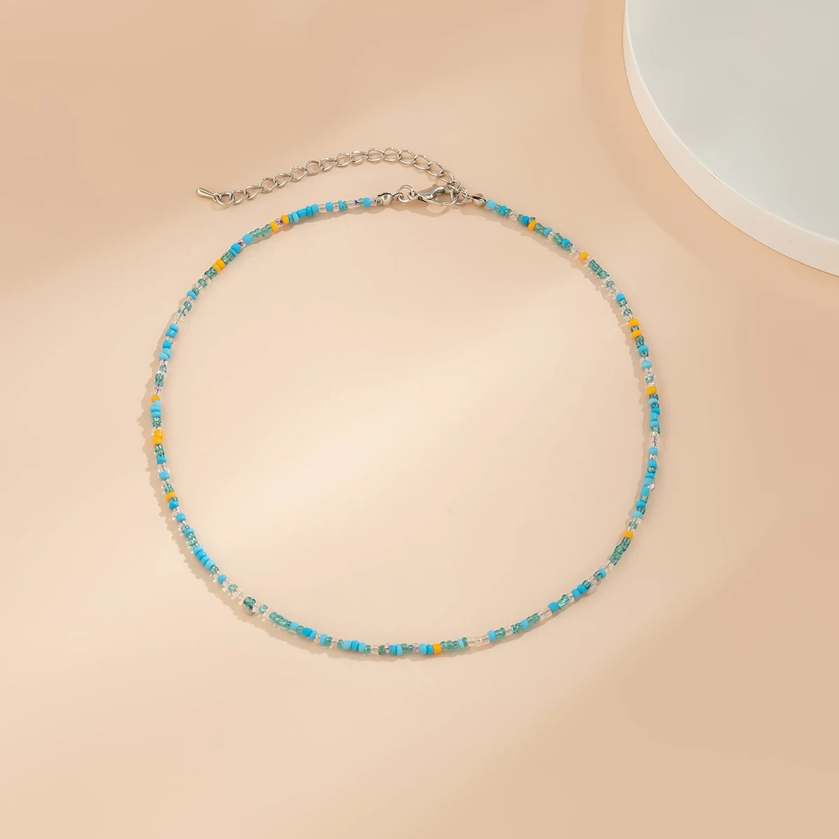 Collana girocollo boho con perline multicolori – Fatto a mano